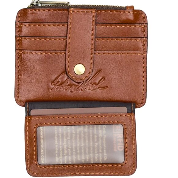 NEW Patricia Nash Italian Paisley Cassis ID Wallet - Picture 8 of 8